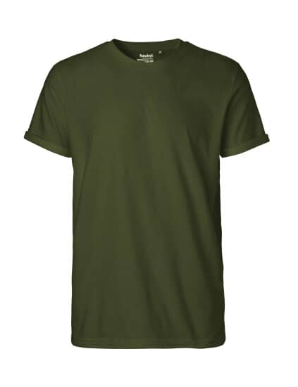 Männer Modern Fit T-Shirt mit gemaltem Bild