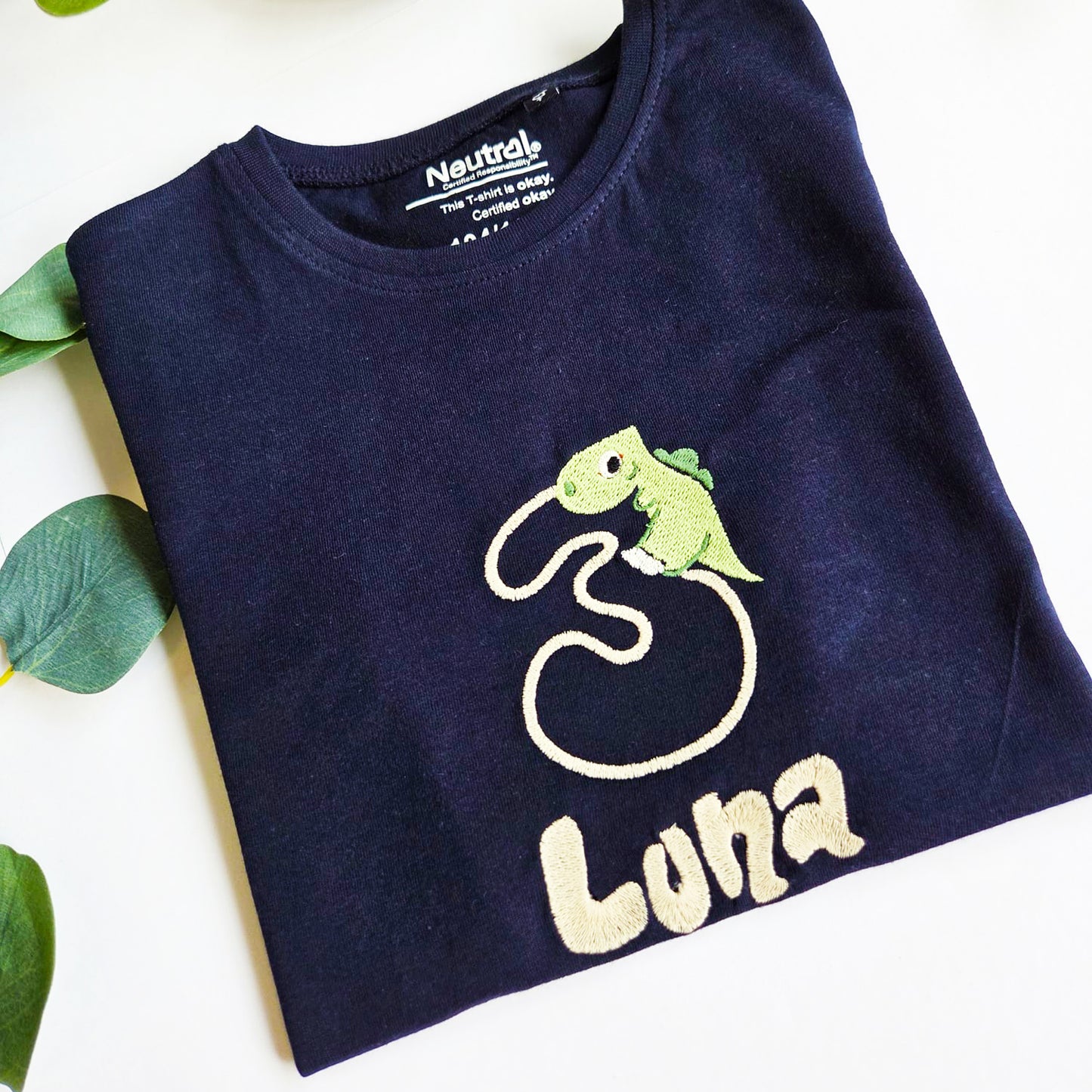 Personalisiertes Geburtstags T-Shirt Dino/Einhorn