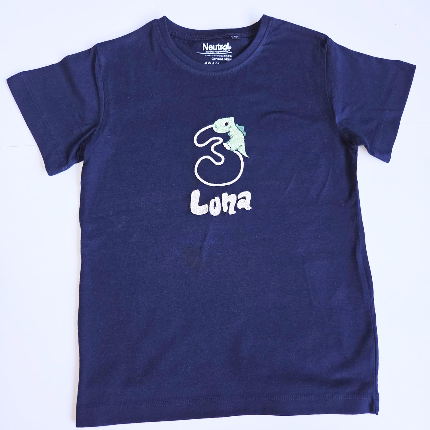 Personalisiertes Geburtstags T-Shirt Dino/Einhorn